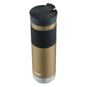 Mug Contigo® Byron 2.0 de acero inoxidable 710 ml, dorado, con tapa SNAPSEAL™, y  agarre texturizado