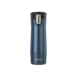 Mug Contigo® West Loop AUTOSEAL® de acero inoxidable 591 ml, azul metalizado, con aislamiento al vacío