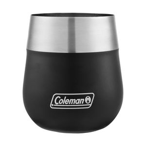 Coleman Claret Vaso de Vino, de Acero Inoxidable, con Aislamiento al Vacío, Vaso para Exteriores, 384 ml, Negro