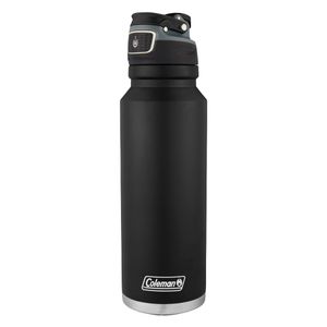 Coleman Botella de Agua FreeFlow, de Acero Inoxidable, AUTOSEAL, 1200 ml, Negro