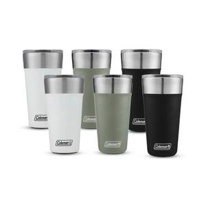 Kit 2 Vasos Cerveceros Coleman Brew Negros 600 ml y 2 Vasos Cerveceros Coleman Brew Verdes 600 ml y  2 Vasos Cerveceros Coleman Brew Blancos 600 ml