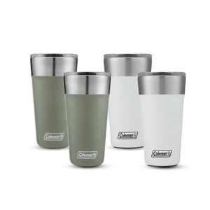 Kit 2 Vasos Cerveceros Coleman Brew Blancos 600 ml  y 2 Vasos Cerveceros Brew Verdes 600 ml